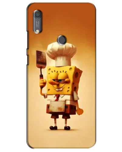 Чохол для Huawei Y6s з картинкою «Губка Боб кухар»