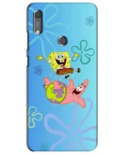 Чохол для Huawei Y6s з картинкою «Спанч Боб та Патрік»
