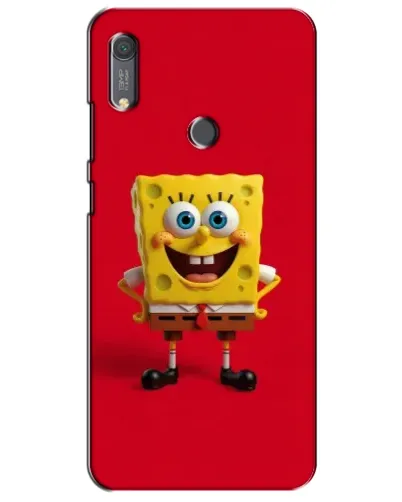 Чохол для Huawei Y6s з картинкою «Спанч Боб на червоному»