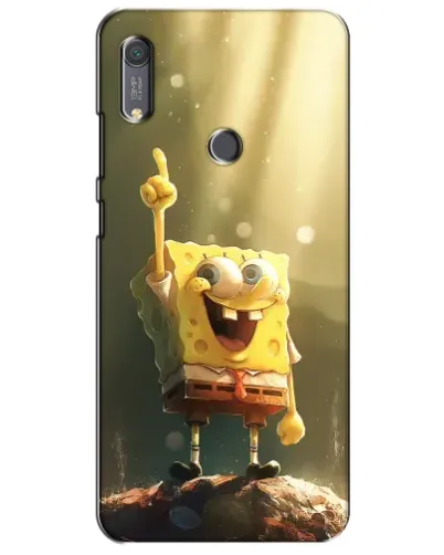 Чохол для Huawei Y6s з картинкою «Сяючий Спанч Боб»