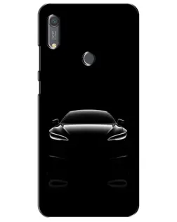 Чехол для Huawei Y6s с картинкой «Силуэт Tesla Night»