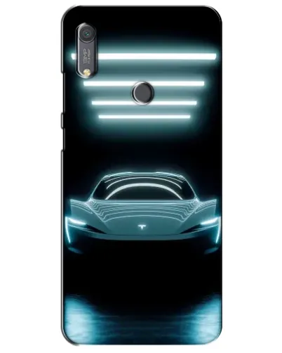 Чехол для Huawei Y6s с картинкой «Tesla в неоне» Чехол для Huawei Y6s с картинкой «Tesla в неоне»