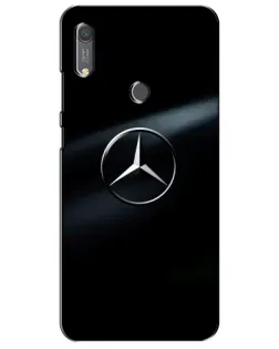 Чехол для Huawei Y6s с картинкой «Mercedes на металле»