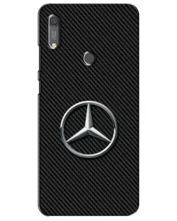 Чехол для Huawei Y6s с картинкой «Карбоновый Mercedes стиль»