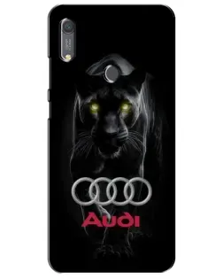 Чохол для Huawei Y6s з картинкою «Пантера та Audi»
