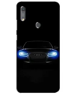 Чохол для Huawei Y6s з картинкою «Audi в неоні»