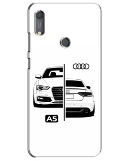 Чохол для Huawei Y6s з картинкою «Audi — контрастний дизайн»