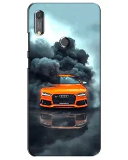 Чохол для Huawei Y6s з картинкою «Audi у хмарах диму»