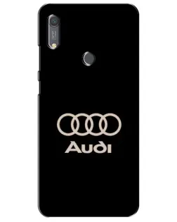 Чохол для Huawei Y6s з картинкою «Audi — золотий логотип»