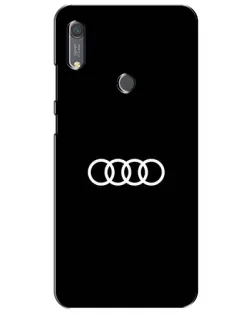 Чохол для Huawei Y6s з картинкою «Audi White Logo»