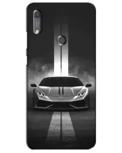 Чехол для Huawei Y6s с картинкой «Lamborghini симметрия дорог»