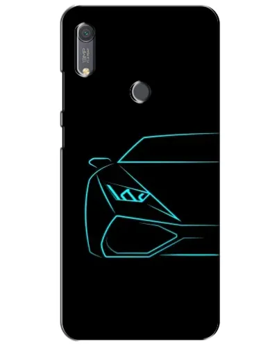 Чехол для Huawei Y6s с картинкой «Голубой силуэт Lamborghini» Чехол для Huawei Y6s с картинкой «Голубой силуэт Lamborghini»