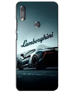 Чехол для Huawei Y6s с картинкой «Классическая надпись Lamborghini»
