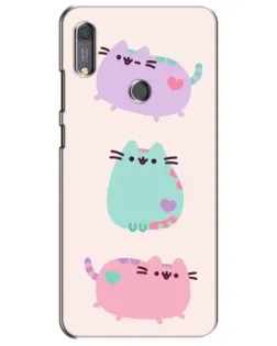 Чохол для Huawei Y6s з картинкою «Pusheen тріо» Чохол для Huawei Y6s з картинкою «Pusheen тріо»