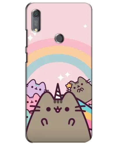 Чехол для Huawei Y6s с картинкой «Единорог Pusheen»
