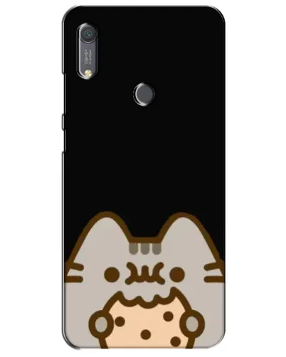 Чехол для Huawei Y6s с картинкой «Пушин на черном»