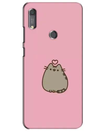 Чехол для Huawei Y6s с картинкой «Pusheen сердце»