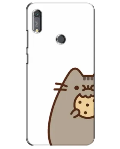 Чехол для Huawei Y6s с картинкой «Пушин с печеньем»
