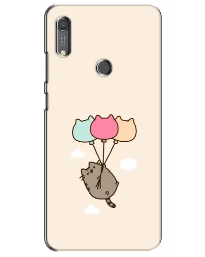 Чехол для Huawei Y6s с картинкой «Пушин на шариках»