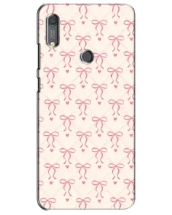 Чохол для Huawei Y6s з картинкою «Рожеві бантики Coquette»