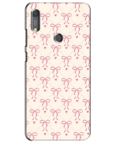 Чохол для Huawei Y6s з картинкою «Рожеві бантики Coquette»