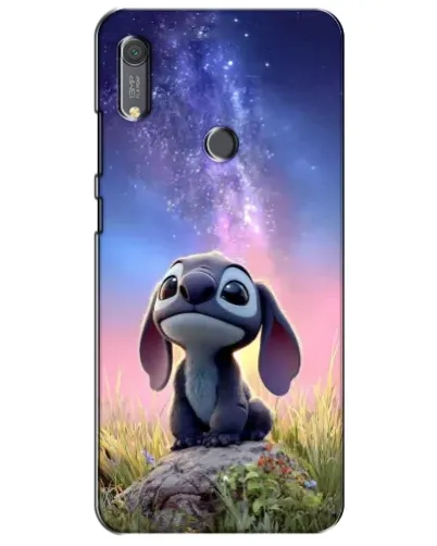 Чехол для Huawei Y6s с картинкой «Стич на рассвете»