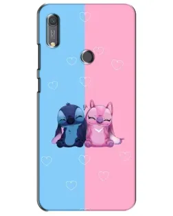 Чехол для Huawei Y6s с картинкой «Stitch и Angel Love» Чехол для Huawei Y6s с картинкой «Stitch и Angel Love»