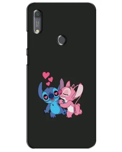Чехол для Huawei Y6s с картинкой «Анжел целует Стича»