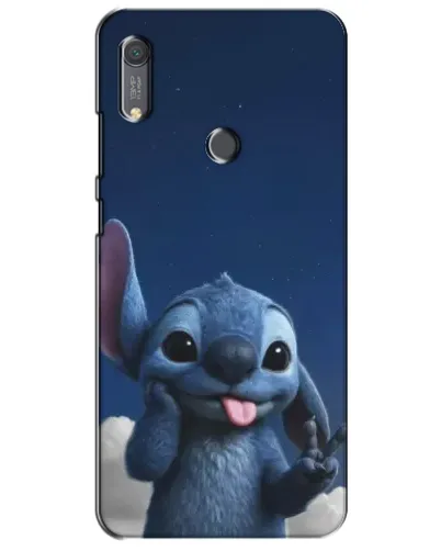 Чехол для Huawei Y6s с картинкой «Стич в облаках»