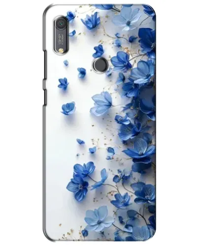 Чехол для Huawei Y6s с картинкой «Голубой цветочный каскад» Чехол для Huawei Y6s с картинкой «Голубой цветочный каскад»