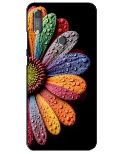 Чохол для Huawei Y6s з картинкою «Райдужна квітка»