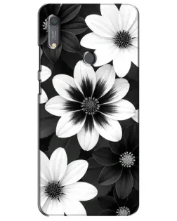 Чохол для Huawei Y6s з картинкою «Монохромні айстри»