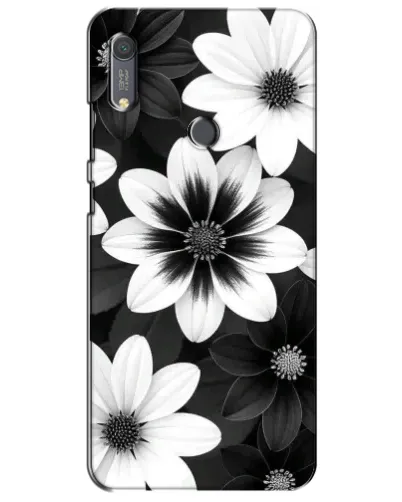 Чехол для Huawei Y6s с картинкой «Монохромные астры» Чехол для Huawei Y6s с картинкой «Монохромные астры»