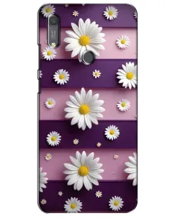 Чохол для Huawei Y6s з картинкою «Ромашки на фіолетовому»