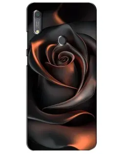 Чохол для Huawei Y6s з картинкою «Шовкова чорна троянда»