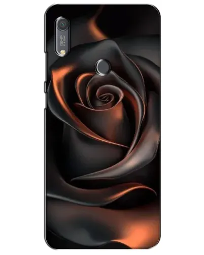 Чехол для Huawei Y6s с картинкой «Шелковая черная роза» Чехол для Huawei Y6s с картинкой «Шелковая черная роза»