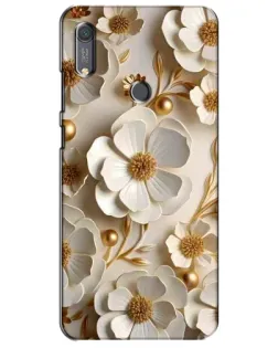 Чохол для Huawei Y6s з картинкою «Білі паперові квіти»