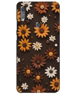 Чохол для Huawei Y6s з картинкою «Візерунок з маленьких соняшників»