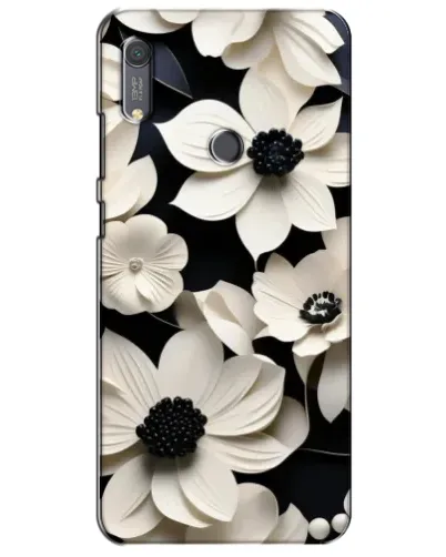 Чехол для Huawei Y6s с картинкой «Объемные белые цветы» Чехол для Huawei Y6s с картинкой «Объемные белые цветы»