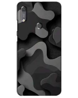 Чехол для Huawei Y6s с картинкой «Темный абстрактный камуфляж» Чехол для Huawei Y6s с картинкой «Темный абстрактный камуфляж»