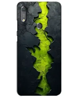 Чехол для Huawei Y6s с картинкой «Салатовый разлом скалы» Чехол для Huawei Y6s с картинкой «Салатовый разлом скалы»