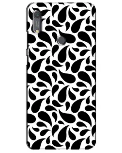 Чехол для Huawei Y6s с картинкой «Контрастные черные капли» Чехол для Huawei Y6s с картинкой «Контрастные черные капли»