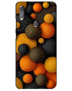 Чехол для Huawei Y6s с картинкой «Объемные оранжевые сферы» Чехол для Huawei Y6s с картинкой «Объемные оранжевые сферы»