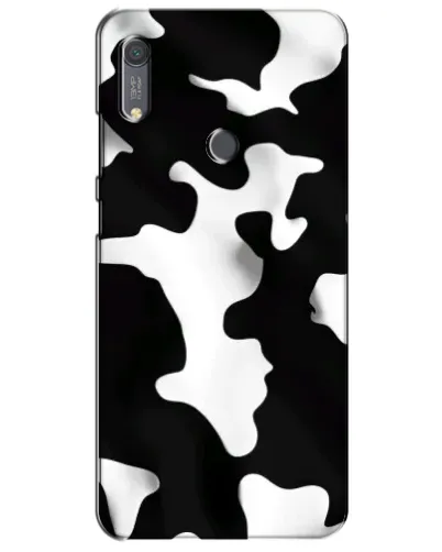 Чехол для Huawei Y6s с картинкой «Черно-белое пятно»