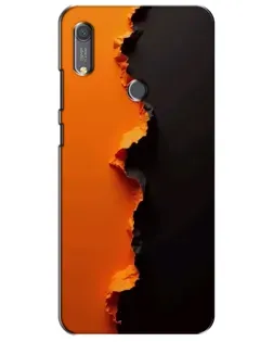 Чехол для Huawei Y6s с картинкой «Оранжевый разлом» Чехол для Huawei Y6s с картинкой «Оранжевый разлом»
