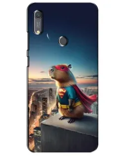Чехол для Huawei Y6s с картинкой «Капи-мен супергерой»