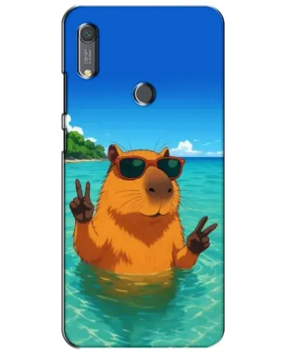 Чехол для Huawei Y6s с картинкой «Морская капибара» Чехол для Huawei Y6s с картинкой «Морская капибара»
