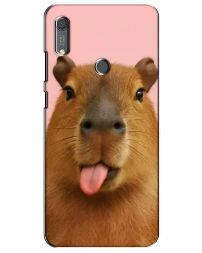 Чехол для Huawei Y6s с картинкой «Капибара с языком» Чехол для Huawei Y6s с картинкой «Капибара с языком»