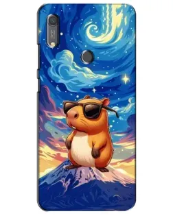 Чехол для Huawei Y6s с картинкой «Капибара Ван Гога»