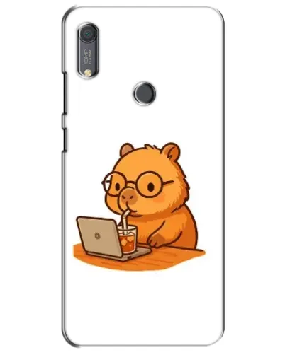 Чехол для Huawei Y6s с картинкой «Капибара с ноутбуком» Чехол для Huawei Y6s с картинкой «Капибара с ноутбуком»